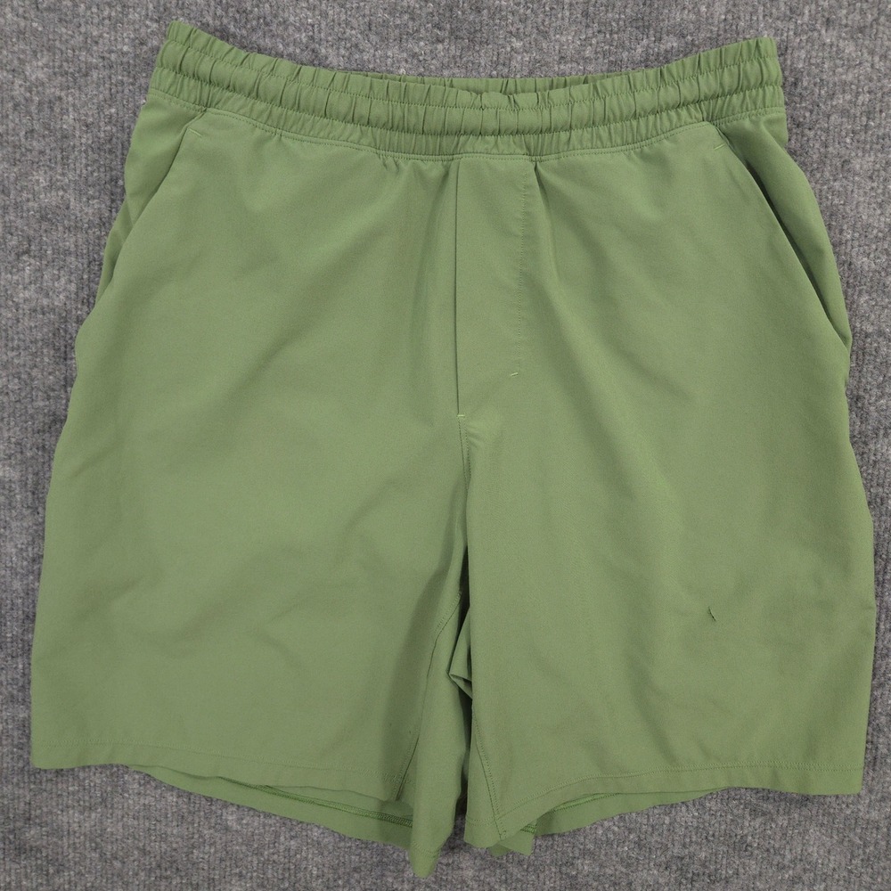 Lululemon Pace Breaker Lined Shorts Mens S Green Performance Gym Run 7" Inseam